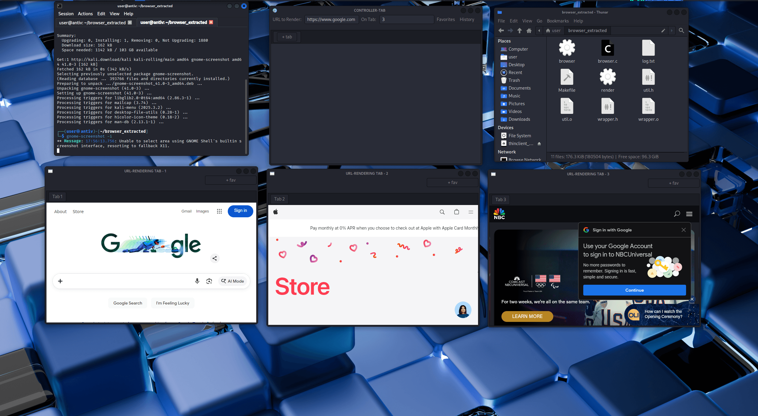 Multi-Process Web Browser